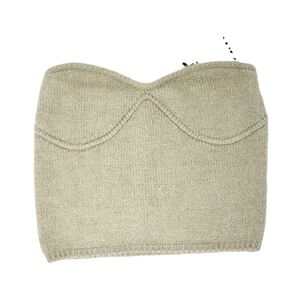 ZARA Corset Style Strapless Sweater Crop Top